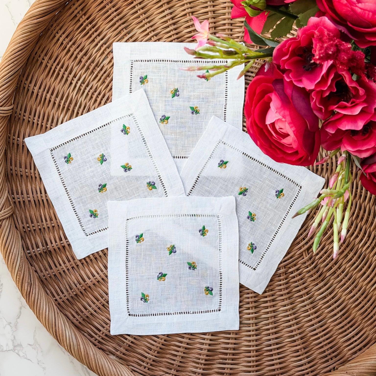 Fleur-de-lis <br> Cocktail Napkins