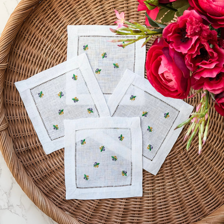 Fleur-de-lis <br> Cocktail Napkins