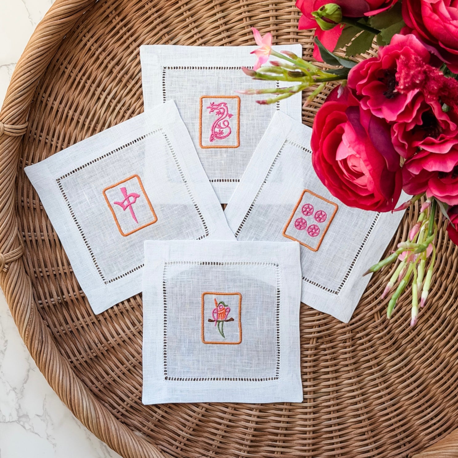 Mahjong Tiles <br> Cocktail Napkins